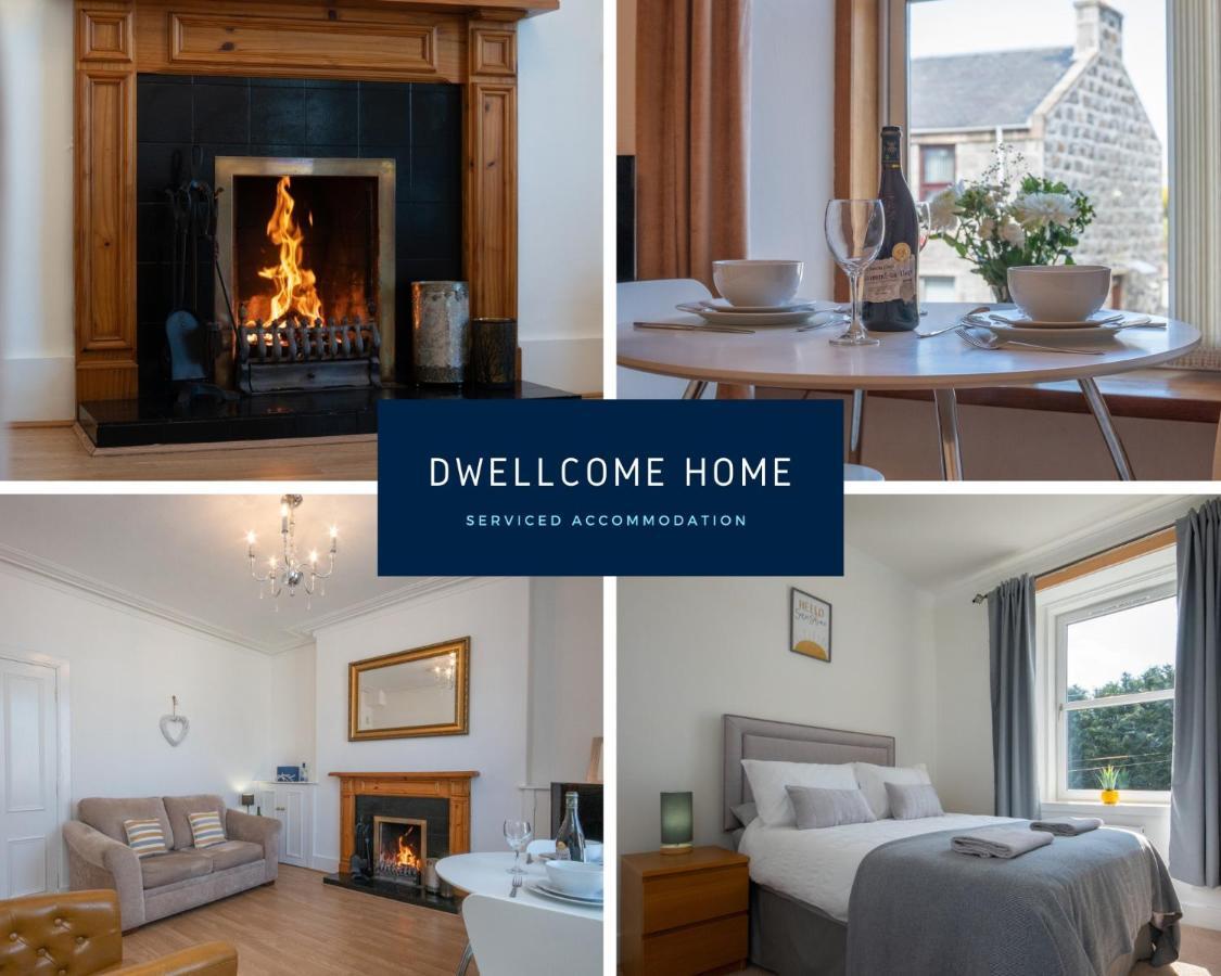 Dwellcome Home Ltd 1 Bed Apt, Half Mile To Union Street Yet Quiet, Free Parking, Fast Wifi, Ideal For Long Term Contractor, Etc Stays, Fully Equipped Kitchen, Regular Housekeeping Option - See Our Site For Assurance Aberdeen Exteriér fotografie